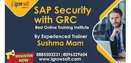 SAP Security and GRC Training Institute in Hyderabad | Igrowsoft